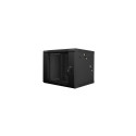 Lanberg WF02-6609-10B rack cabinet 9U Wall mounted rack Black