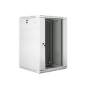 Lanberg WF01-6618-10S rack cabinet 18U Wall mounted rack Grey