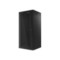 Lanberg WF01-6627-10B rack cabinet 27U Wall mounted rack Black