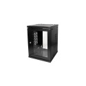 LogiLink W09Z33B rack cabinet 8U Wall mounted rack Black