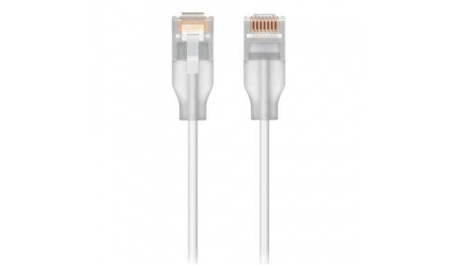 Ubiquiti UACC-Cable-Patch-EL-3M-W networking cable Translucent, White Cat6