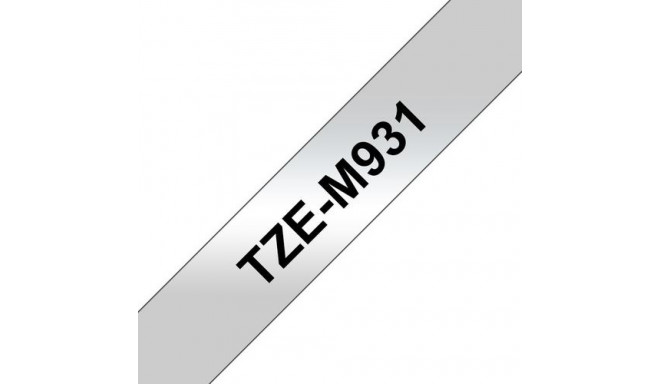 Brother TZE-M931 label-making tape Black on silver