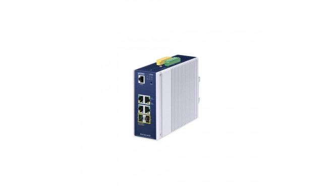 PLANET TSN-5225-4T2S network switch Managed L2+ Gigabit Ethernet (10/100/1000) Aluminium, Blue