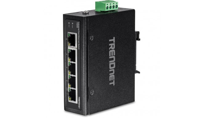 Trendnet TI-E50 network switch Unmanaged Fast Ethernet (10/100) Black