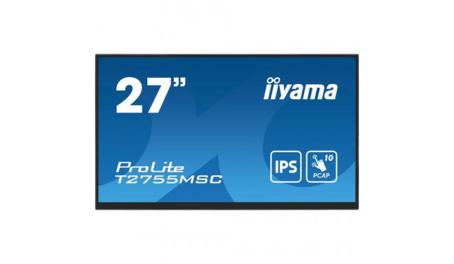 iiyama ProLite 27” Optical Bonded PCAP 10pt touchscreen monitor with IPS panel technology, edge-to-e