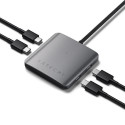 Satechi ST-H4CPDM interface hub USB Type-C 10000 Mbit/s Grey