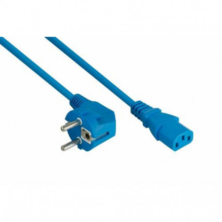 Kabelmeister SK0130-B030 power cable Blue 3 m Power plug type E+F IEC C13