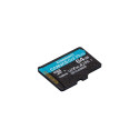 Kingston Technology 64GB microSDXC Canvas Go Plus Gen4 200MB/s A2 U3 V30 Card + Adapter