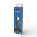 Savio CL-161 dwustronny kabel USB- micro USB, 1m, ktowy, oplot USB cable USB 2.0 USB A Micro-USB A B