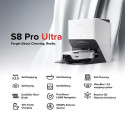 Roborock S8 Pro Ultra robot vacuum 0.35 L Bagless White
