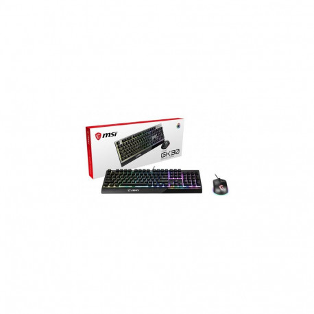 MSI VIGOR GK30 COMBO RGB MEMchanical Gaming Keyboard + Clutch GM11 Gaming Mouse ' DE Layout, 6-