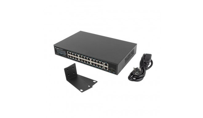 Lanberg RSGE-24P-2GE-2S-250 network switch Unmanaged