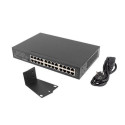 Lanberg RSGE-24 network switch Unmanaged Gigabit Ethernet (10/100/1000) 1U Black