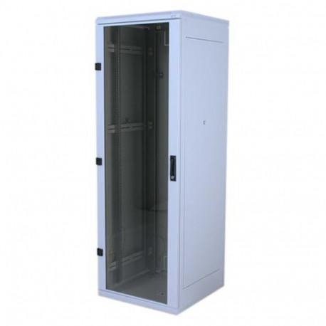 Triton 19" Rack 32U/ 600x1000 Glass door Freestanding rack Grey