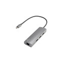 Renkforce RF-3374952 laptop dock/port replicator USB 2.0 Type-C Black, Grey