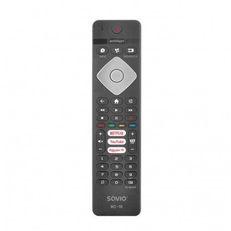 Savio RC-16 remote control IR Wireless TV, TV Tuner, TV set-top box Press buttons