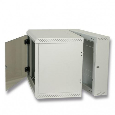 Triton 19" Rack Wall-mount 12U/500 glass door Wall mounted rack Grey