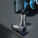 DUDAO Car Charger 45W PD+ QC5.0 1xUSB+1XType C Universal Silver Cigar lighter Fast charging Auto