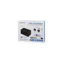 LogiLink QP0027 storage drive docking station USB 3.2 Gen 2 (3.1 Gen 2) Type-C Black