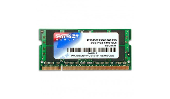 Patriot Memory DDR2 2GB CL5 PC2-6400 (800MHz) SODIMM memory module