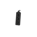 Lanberg PS0-03E-0150-BK power extension 1.5 m 3 AC outlet(s) Indoor Black