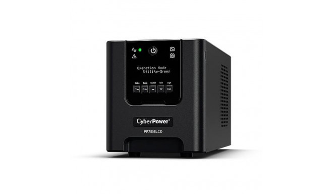 CyberPower PR750ELCD uninterruptible power supply (UPS) Line-Interactive 0.75 kVA 675 W 6 AC outlet(