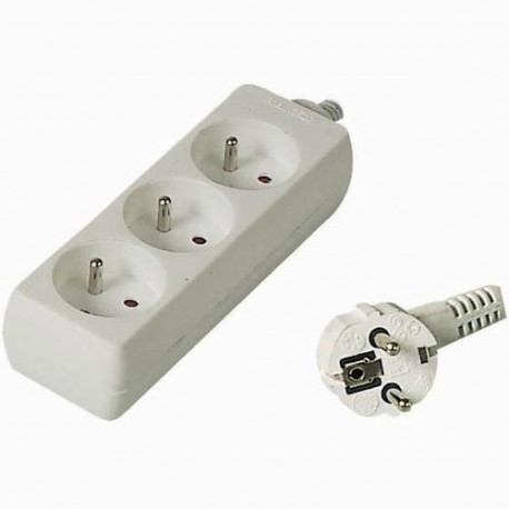 PremiumCord PP3-03 power extension 3 m 3 AC outlet(s) White