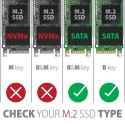 Axagon PCES-SA4M2 PCIe Controller 2x internal SATA 6G port+ M.2 B-key interface cards/adapter M.2, S