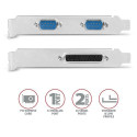 Axagon PCEA-PSN PCIe-Adapter mit 1x Parallel-+ 2x Seriell-Ports - ASIX AX99100 interface cards/adapt