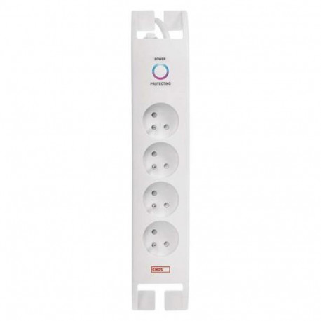 Emos P54012 surge protector Black 4 AC outlet(s) 230 V 2 m