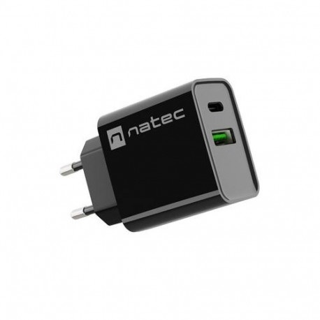 NATEC RIBERA Universal Black AC Fast charging Indoor