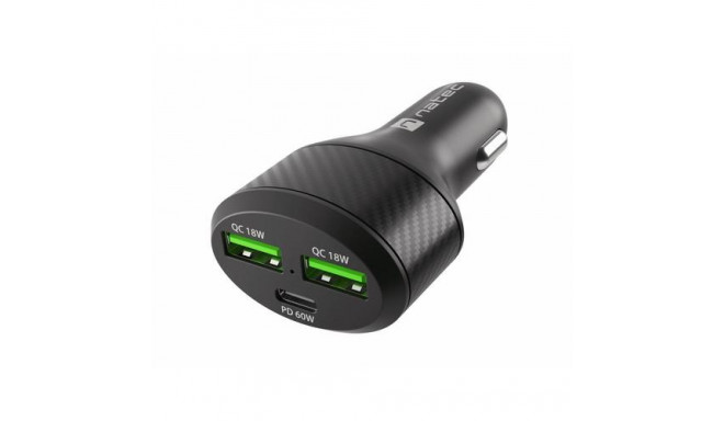 NATEC Coney Universal Black Cigar lighter Fast charging Auto