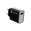 NATEC RIBERA Universal Black AC Fast charging Indoor