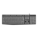 NATEC NAUTILUS keyboard Home/Office USB QWERTY US International Black, Grey