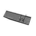 NATEC NAUTILUS keyboard Home/Office USB QWERTY US International Black, Grey