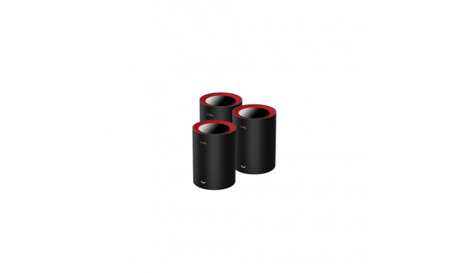 Cudy M3000 3-Pack Dual-band (2.4 GHz / 5 GHz) Wi-Fi 6 (802.11ax) Black, Red 1 Internal