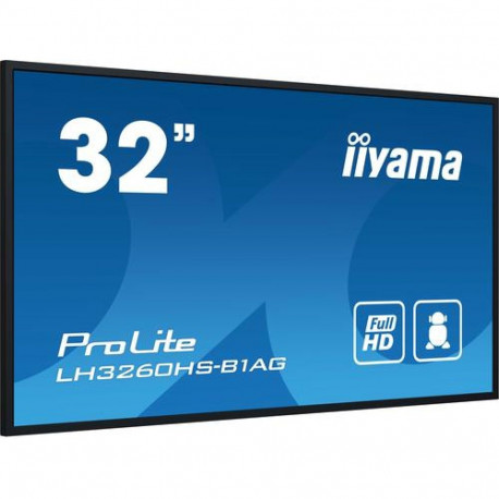 iiyama LH3260HS-B1AG Signage Display Digital A-board 80 cm (31.5") LED Wi-Fi 500 cd/m² Full HD 