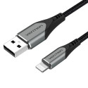 Vention USB 2.0 A to Lightning Cable 1M Gray Aluminum Alloy Type