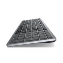 DELL KM7120W keyboard Mouse included Office RF Wireless + Bluetooth QWERTY Nordic Grey, Titanium
