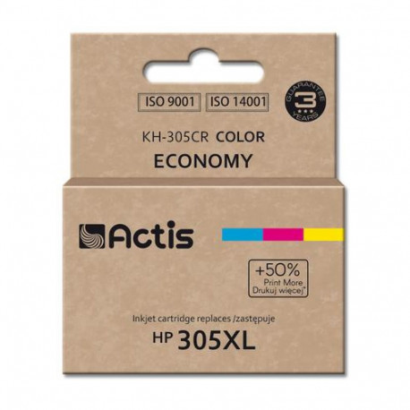 Actis KH-305CR ink for HP printer; HP 305XL 3YM63AE replacement; Standard; 18 ml; color