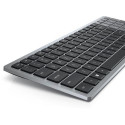 DELL KB740 keyboard Office RF Wireless + Bluetooth QWERTZ German Grey, Black