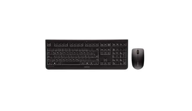 CHERRY DW 3000 keyboard Mouse included Universal RF Wireless AZERTY French Black