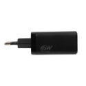 iBox ILUC65B mobile device charger Universal Black AC Fast charging Indoor