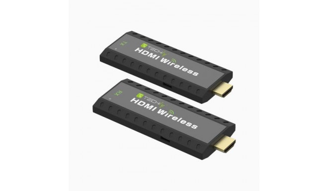 Techly IDATA HDMI-WL53 AV extender AV transmitter &amp; receiver Black