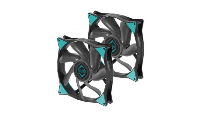 Iceberg Thermal IceGALE Xtra Computer case Fan 14 cm Black 2 pc(s)