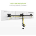 Techly 13-24&quot; Desk Stand for 3 Monitors with Terminal&quot; ICA-LCD 482-T