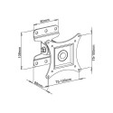 Techly 13-30&quot; Wall Bracket for LED LCD TV Full Motion&quot; ICA-LCD 201BK