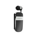 DUDAO GU9 Extendable Wiring Bluetooth Earphone Headphones Wireless In-ear Calls/Music Black