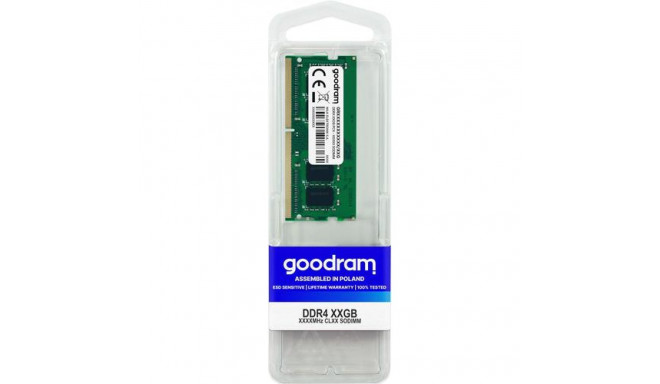 Goodram GR2666S464L19/16G memory module 16 GB 1 x 16 GB DDR4 2666 MHz