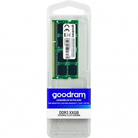 Goodram GR1333S364L9/8G memory module 8 GB 1 x 8 GB DDR3 1333 MHz